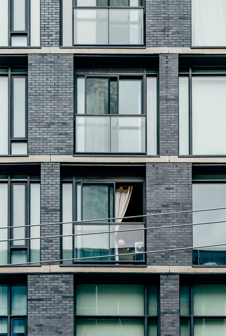 Gray Concrete High-rise Building